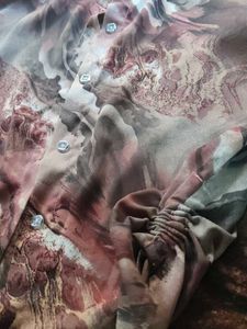 Unique Shirt with fluffy hands and strips too!!