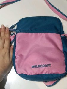 Wildcraft Pink &amp; Blue Sling Bag