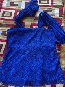 Vibrant peplum top