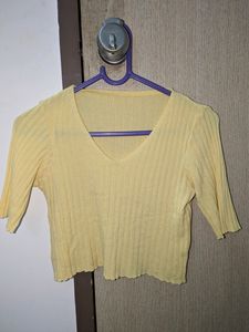 Yellow Crop Top