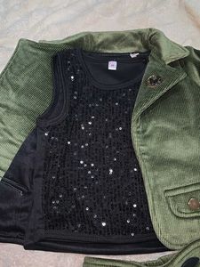 Chic Corduroy Blazer &amp; Pants Set