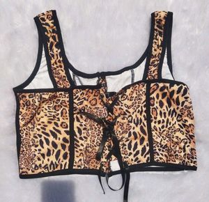Leopard Print Corset Top