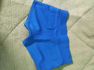 Blue Embellished Shorts