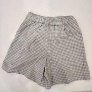 Uniqlo check Wrap Skort