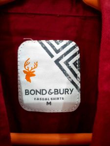 Men's Maroon Formal Shirt