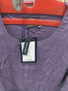 Elegant Purple Embroidered Top