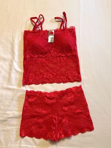 Red Lace Lingerie Set