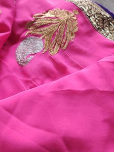 Vibrant Pink Banarasi Silk Saree