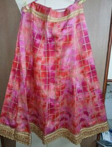 Vibrant Pink &amp; Red Tie-Dye Skirt😍😍