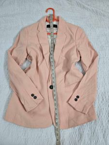 soft peach Zara Blazer bust 36