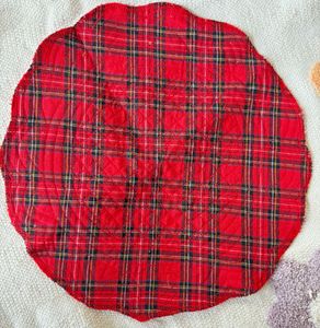 Cozy Red Plaid Placemat