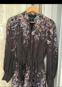 Floral Print Button-Down Dress