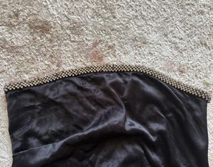Beaded Strapless Black Top