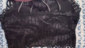 Black Netted Bralette (L)