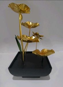 Golden Lotus Water Fountain