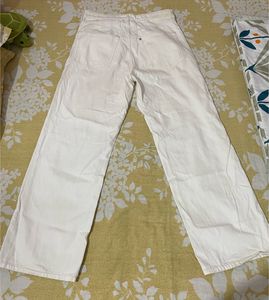 White Wide Leg Jeans