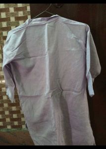 Light Purple Kurta and sea blue colour