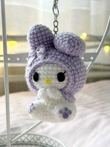 Handmade Crochet My Melody Keychain