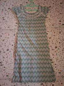 Printed Green Kurti