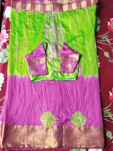 Beautiful Pink & Green Lehenga Choli