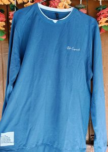 Men's Blue Crew Neck Sweatshirt (XXL)