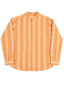 Y2K Chinese neck striped full sleeve shirt