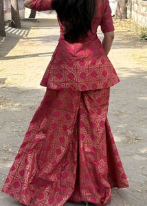 Elegant Pink Kurta Set with Palazzo