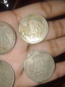 Vintage Indian 1 Rupee Coins Collection total 6