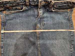 STRADIVARIUS FRONT SLIT DENIM SKIRT 26"