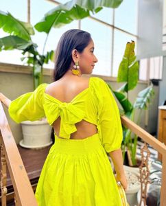 🍋lemon yellow short dress