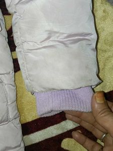 Lilac Hooded Puffer Jacket