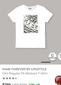 White Girls T-shirt 🌈 Abstract Print T-Shirt