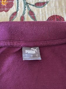 Women Puma Burgundy Polo Shirt