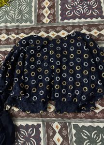 Elegant Navy Blue Lehenga Choli