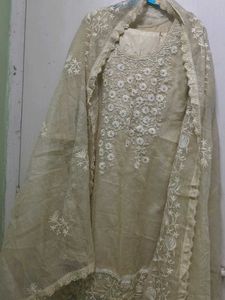 Embroidered Kurta Set with Dupatta