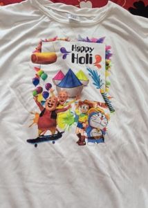 Cartoon Holi T-shirt