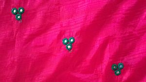 Mirror Work Blouse Fabric