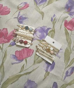 Elegant Pearl &amp; Gem Hair Clip Set(fixed price)