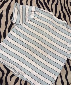 Striped T-Shirt with Cute Envelope Graphic