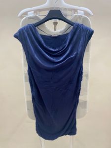 Navy Blue Cap Sleeve Top