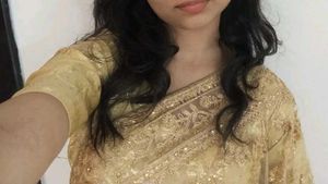 Elegant Gold Saree