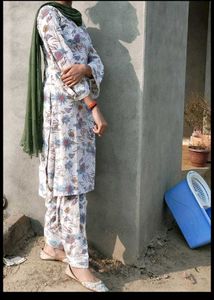 Floral Print Kurta with Salwar Set