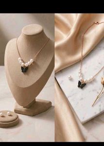 Butterfly Pearl Necklace