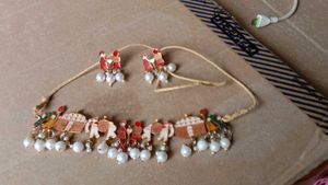 Charming Pearl Necklace & Earring Set
