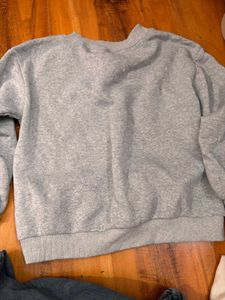 Grey Sweatshirt and Pants Set