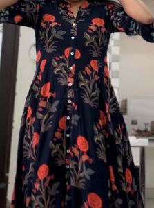 kalamkari printed ethnic gown