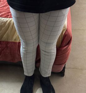 White Plaid Pants
