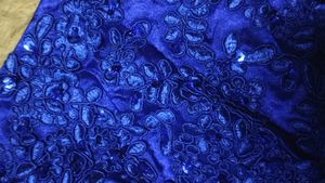 Sparkling Royal Blue halter neck blouse