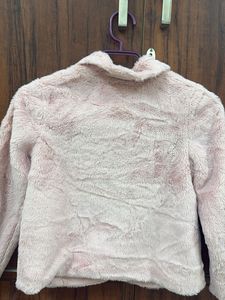 Soft Pink Faux Fur Jacket