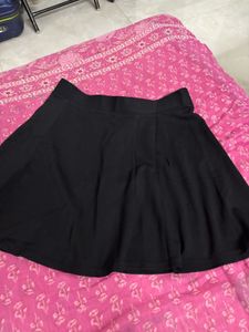Black A-line Skirt